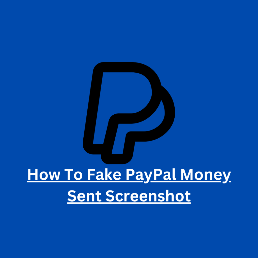 How To Fake PayPal Money Sent Screenshot